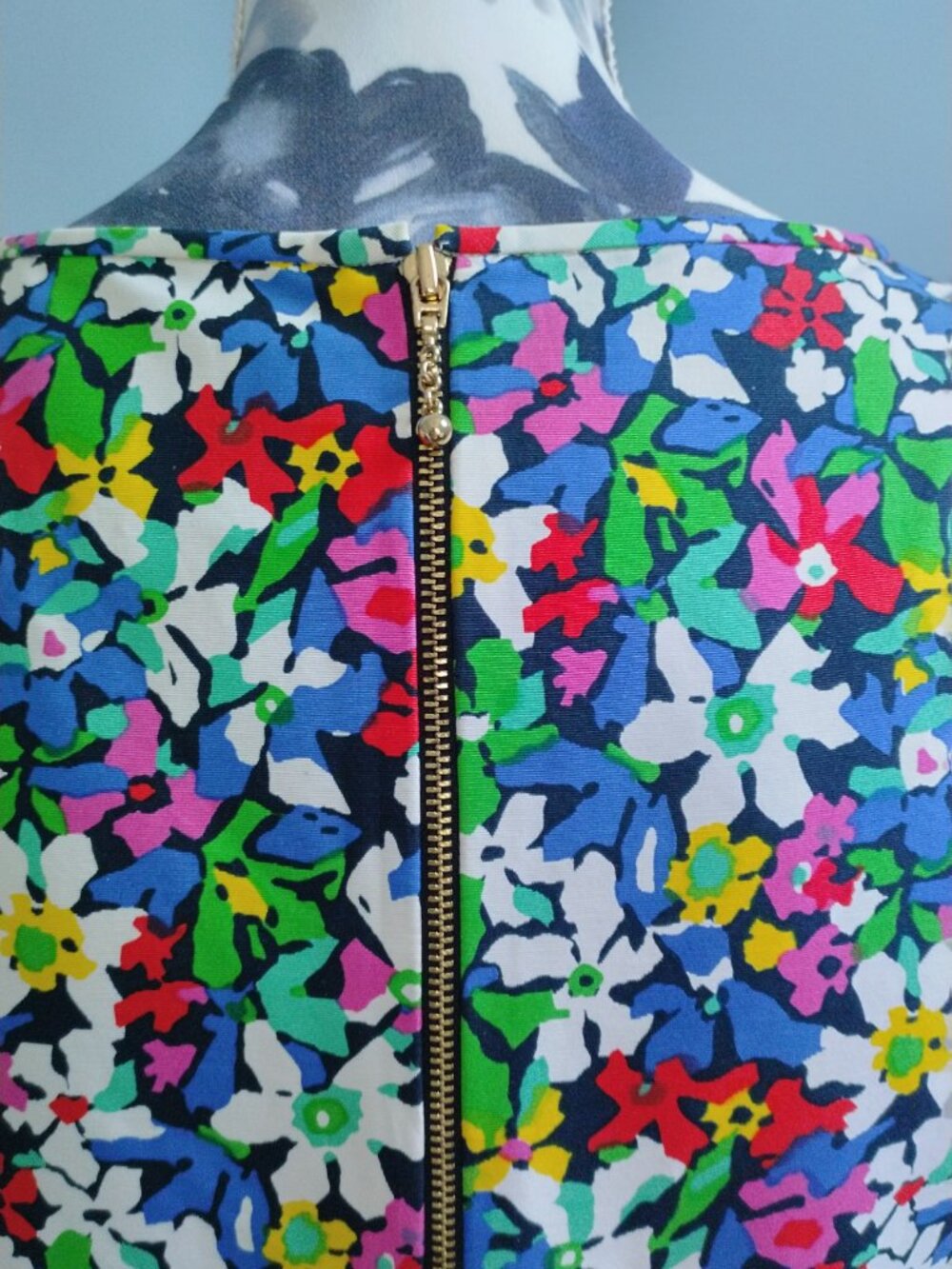 Kate Spade Mira in Full Bloom Dress Floral Multicolour Cotton & Silk - Picture 8 of 13